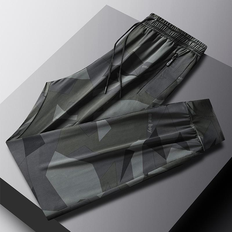 Camouflage Loose-Fit Plus-Size Stretch Quick-Dry Sports Trousers 1 Camouflage Loose-Fit Plus-Size Stretch Quick-Dry Sports Trousers
