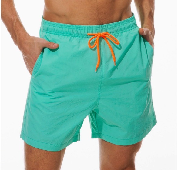 Solid-Color Casual Beach Shorts With Zippered Pockets And Mesh Lining 10 Solid-Color Casual Beach Shorts With Zippered Pockets And Mesh Lining - Image 10