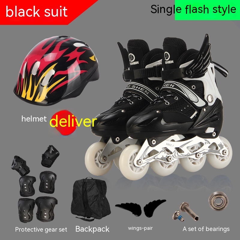 Single Wheel Adjustable Children's Roller Skates 5 Single Wheel Adjustable Children's Roller Skates - Image 5