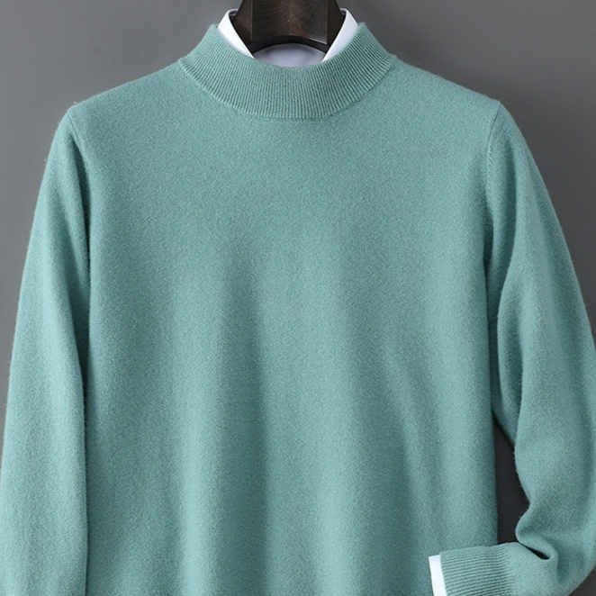 Men's Casual Loose-Fitting Cashmere Base-Layer Sweater 1 Men's Casual Loose-Fitting Cashmere Base-Layer Sweater