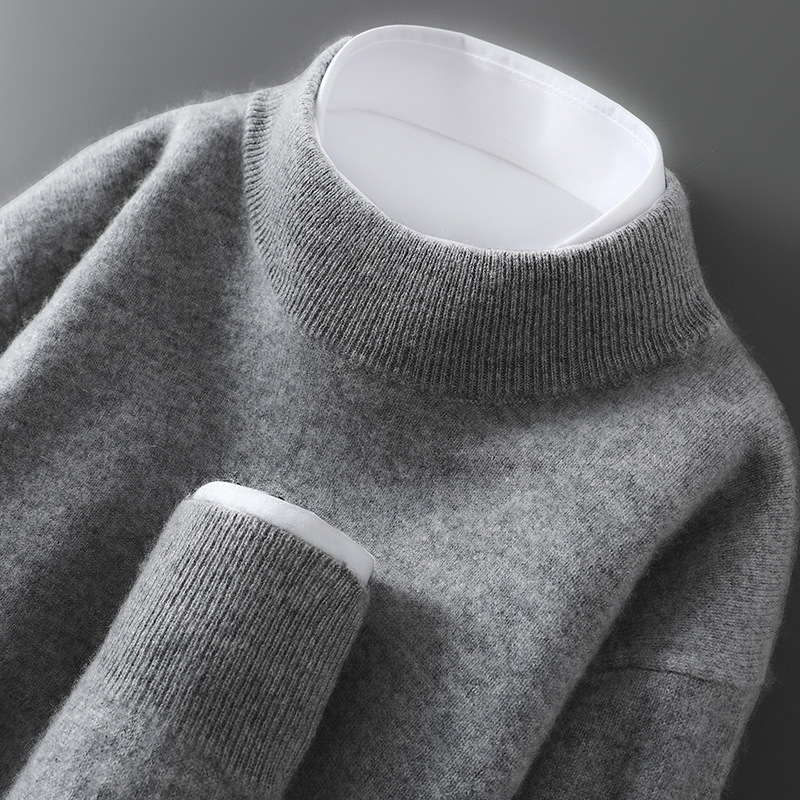 Men's Casual Loose-Fitting Cashmere Base-Layer Sweater 7 Men's Casual Loose-Fitting Cashmere Base-Layer Sweater - Image 7