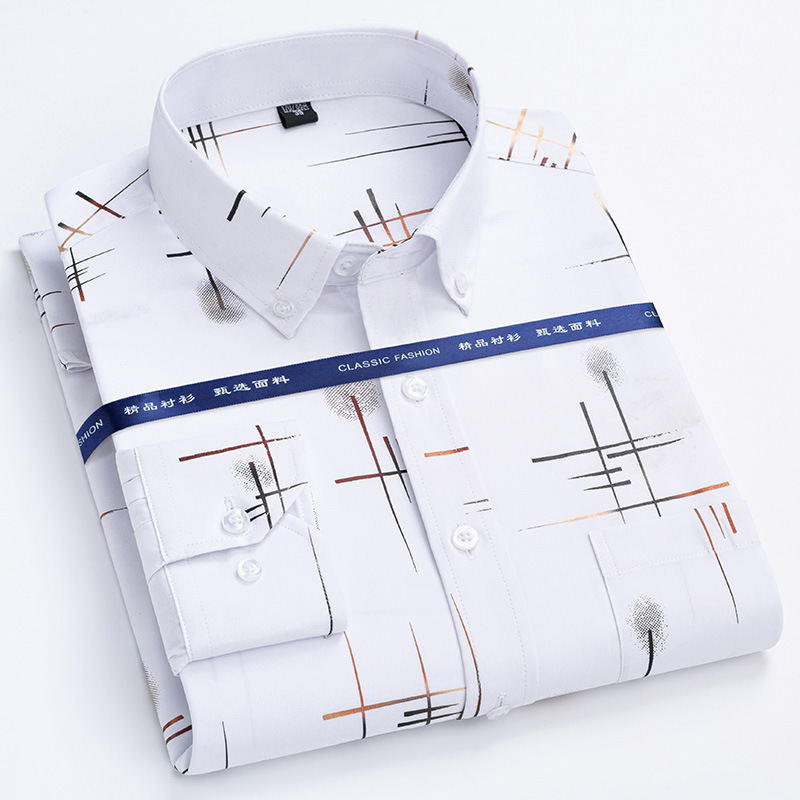 Men's Non-ironing, Anti-wrinkle, Plaid Shirt 4 Men's Non-ironing, Anti-wrinkle, Plaid Shirt - Image 4