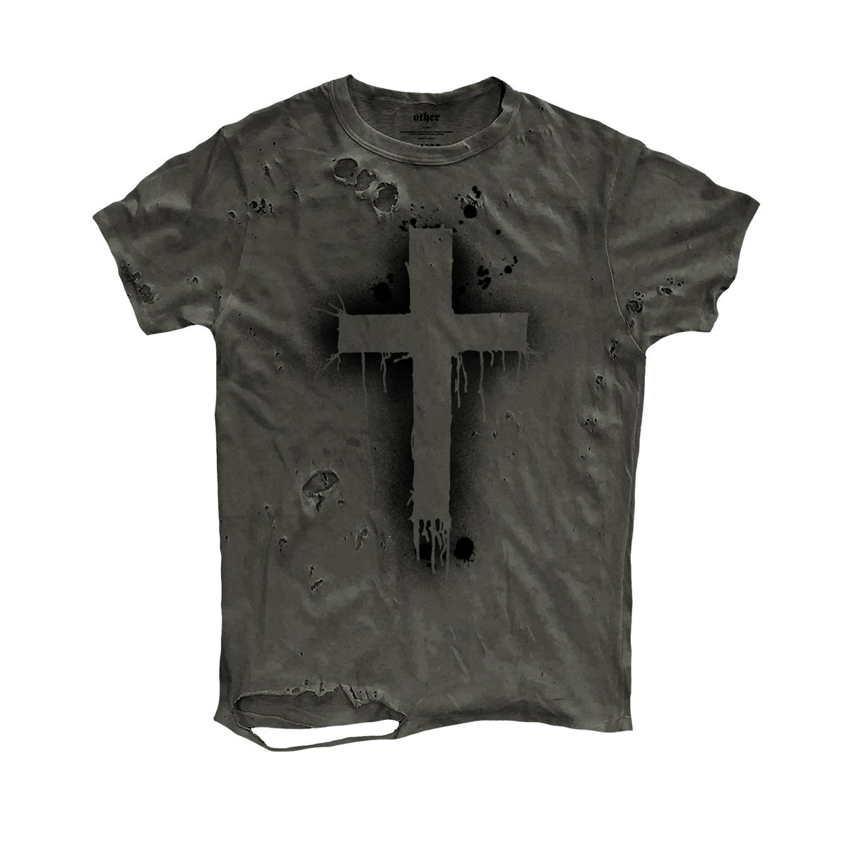 Short-sleeve T-shirt With A Cross Design Top 3 Short-sleeve T-shirt With A Cross Design Top - Image 3