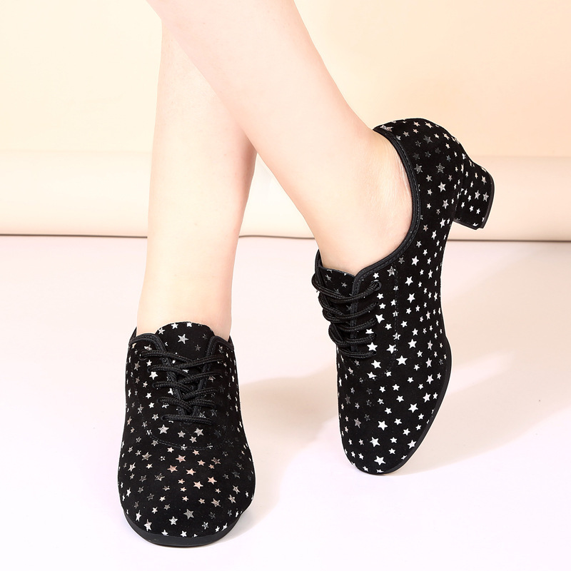 Outdoor Latin Dance Shoes With Fabric and Rubber Sole 2 Outdoor Latin Dance Shoes With Fabric and Rubber Sole - Image 2