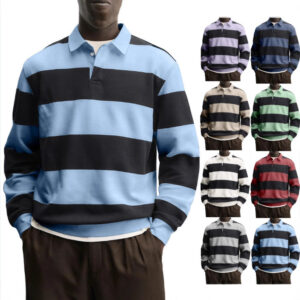 Men's Long-sleeved Striped T-shirt