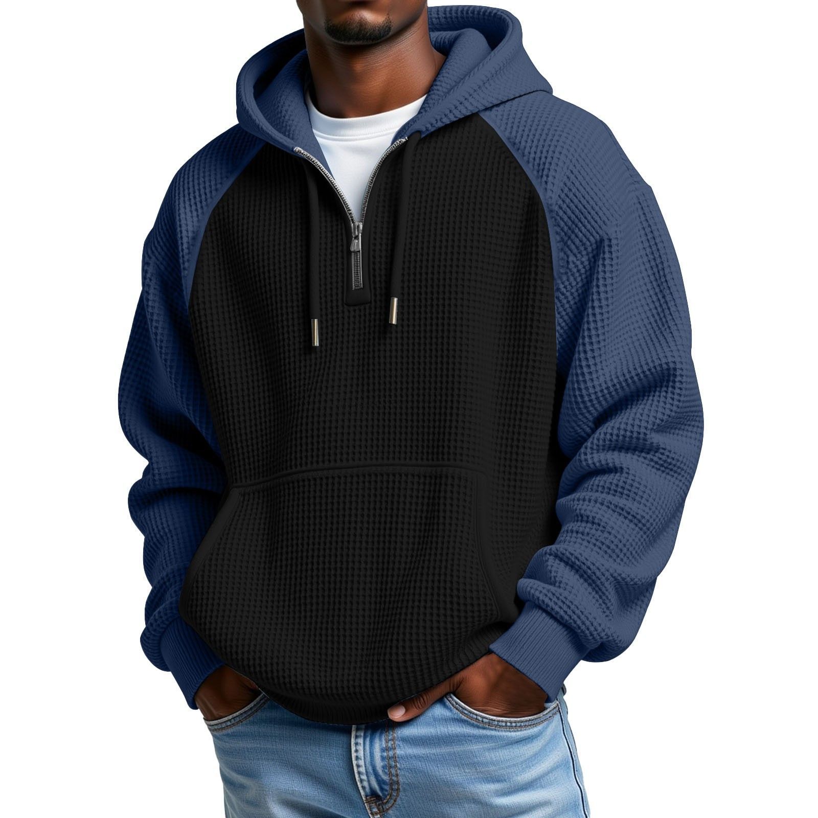 Waffle-knit Long-sleeve Hooded Jacket 4 Waffle-knit Long-sleeve Hooded Jacket - Image 4