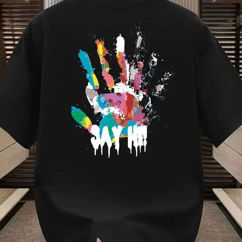 Color-Block Fashion 3D-Printed Summer Men's T-Shirt 1 Color-Block Fashion 3D-Printed Summer Men's T-Shirt