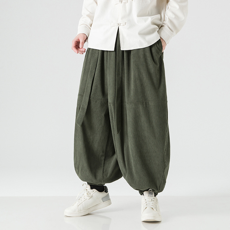 Loose-fitting Harem Pants With Elastic Cuffs 3 Loose-fitting Harem Pants With Elastic Cuffs - Image 3