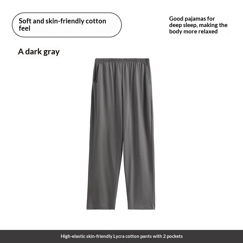 Cotton Loose And Comfortable Men's Sleeping Pants 2 Cotton Loose And Comfortable Men's Sleeping Pants - Image 2