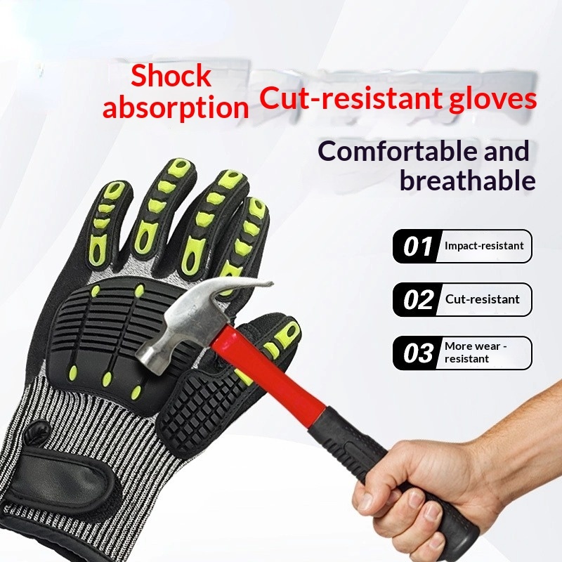 Heavy Duty TPR Impact Gloves - Cut Resistant & Anti-Slip Grip 6 Heavy Duty TPR Impact Gloves - Cut Resistant & Anti-Slip Grip - Image 6