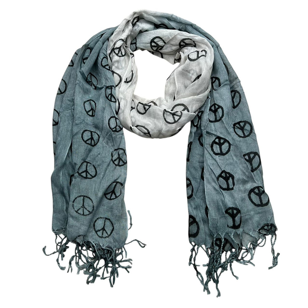 2pcs Grey Printed Scarf For Women & Men 2 2pcs Grey Printed Scarf For Women & Men - Image 2