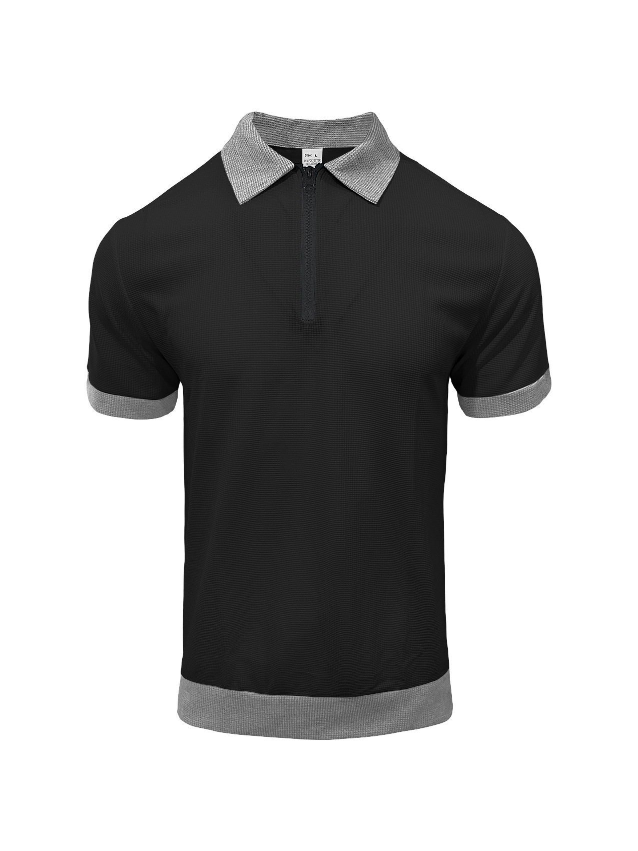 Lapel Collar And Short Sleeves Polo Shirt 5 Lapel Collar And Short Sleeves Polo Shirt - Image 5