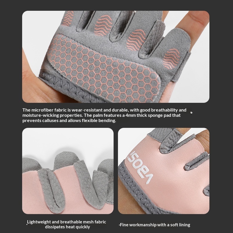 Fitness Gloves With Half Fingers Callus-resistant Non-slip And Breathable 2 Fitness Gloves With Half Fingers Callus-resistant Non-slip And Breathable - Image 2