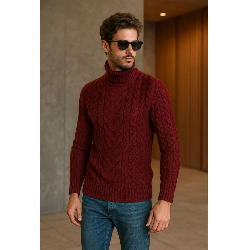 Men's Turtle neck Sweater 9 Men's Turtle neck Sweater - Image 9