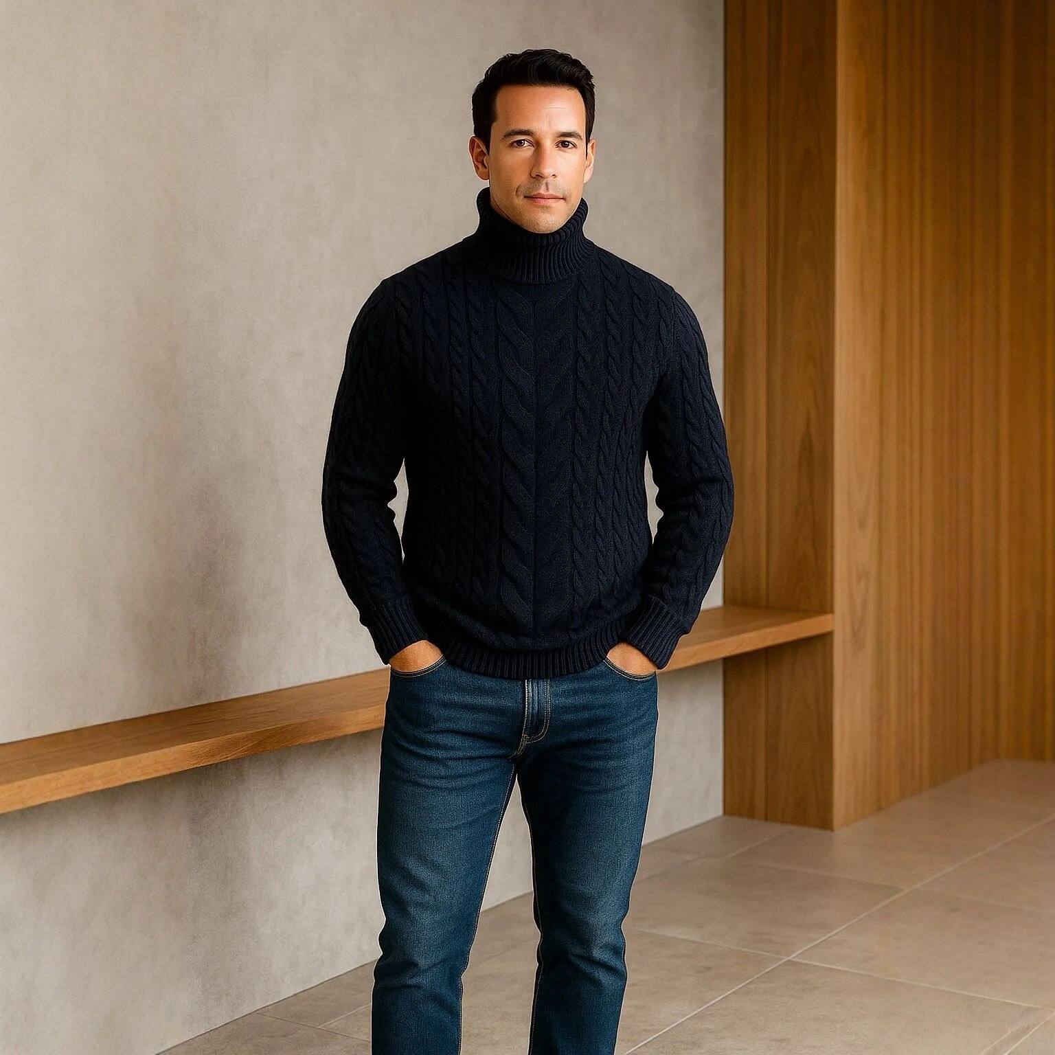 Men's Turtle neck Sweater 7 Men's Turtle neck Sweater - Image 7