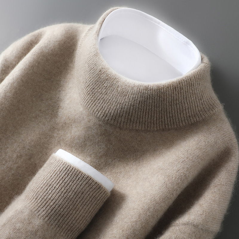 Men's Casual Loose-Fitting Cashmere Base-Layer Sweater 10 Men's Casual Loose-Fitting Cashmere Base-Layer Sweater - Image 10