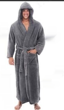 Thick Hooded Long Sleeve Nightgown 4 Thick Hooded Long Sleeve Nightgown - Image 4