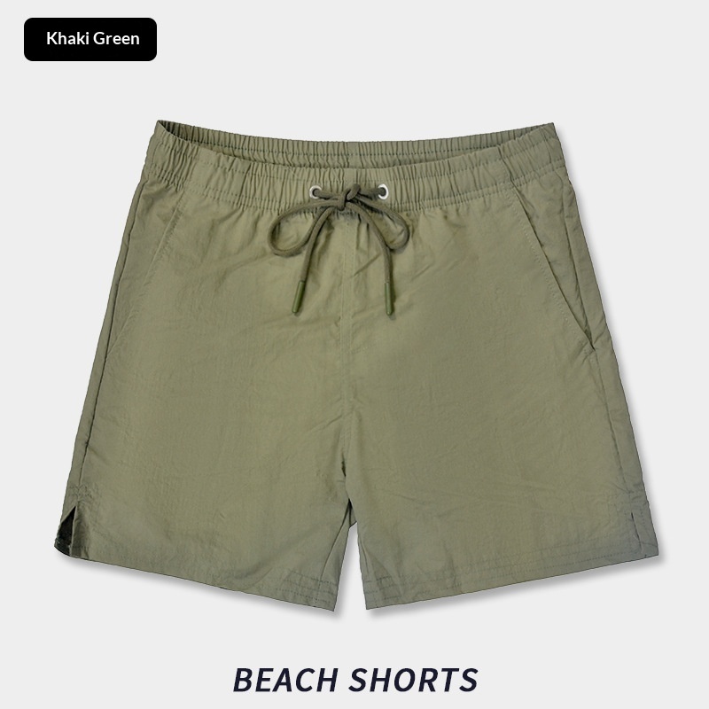 Solid-color Breathable Quick-drying Beach Shorts 8 Solid-color Breathable Quick-drying Beach Shorts - Image 8
