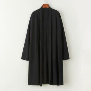 Men's Mandarin-collar Mid-length Trench Coat