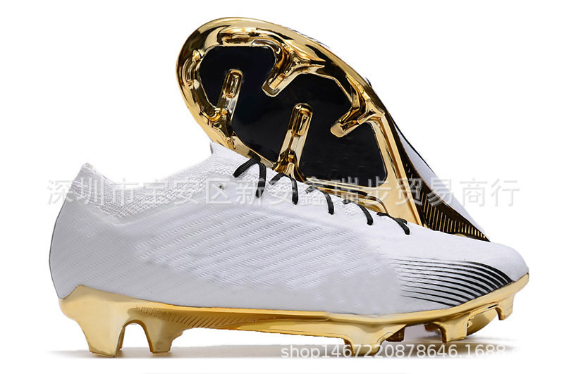 Men's Air Cushion Waterproof Knitted FG Studs Soccer Shoes 4 Men's Air Cushion Waterproof Knitted FG Studs Soccer Shoes - Image 4