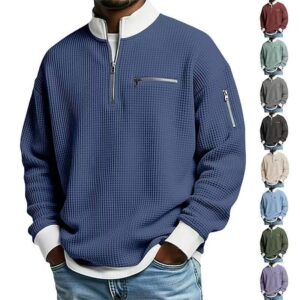 Men's Sports Zip-Up Long-Sleeve Sweatshirt