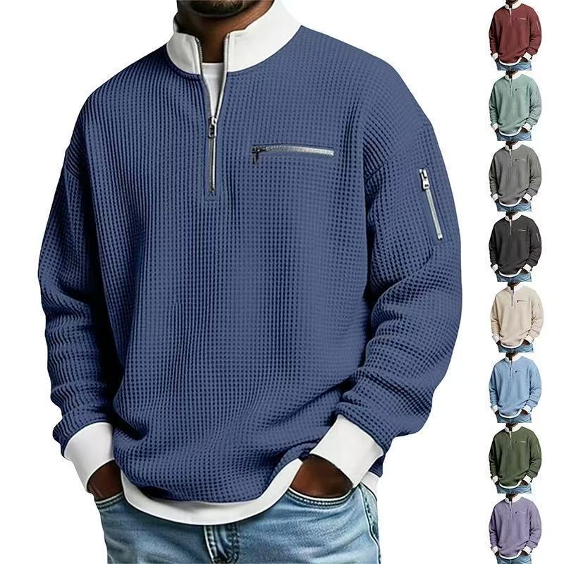 Men's Sports Zip-Up Long-Sleeve Sweatshirt 1 Men's Sports Zip-Up Long-Sleeve Sweatshirt