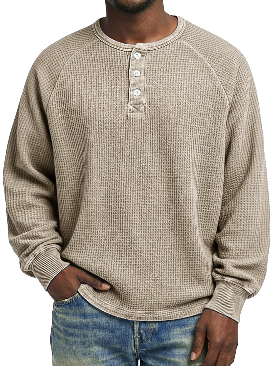 Men's Printed Casual Long-sleeve Shirt 4 Men's Printed Casual Long-sleeve Shirt - Image 4