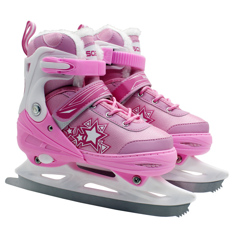 Children's Plush Insulated Adjustable Ice Skate Shoes 6 Children's Plush Insulated Adjustable Ice Skate Shoes - Image 6