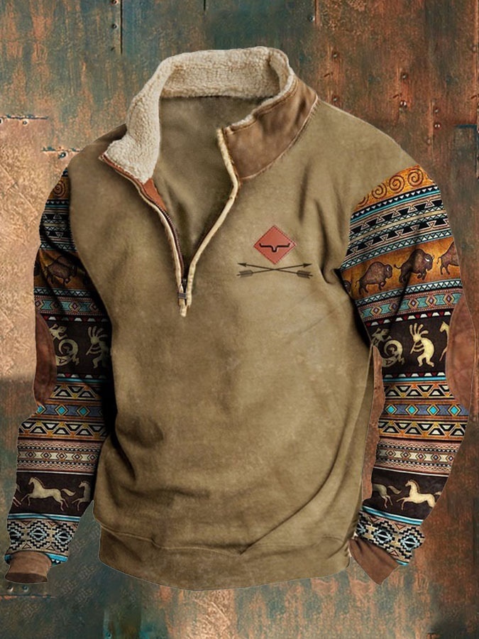 Men's Digital Print Long Sleeve Shirt 2 Men's Digital Print Long Sleeve Shirt - Image 2