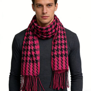 2pcs Textured Plush Scarf  For Women & Men