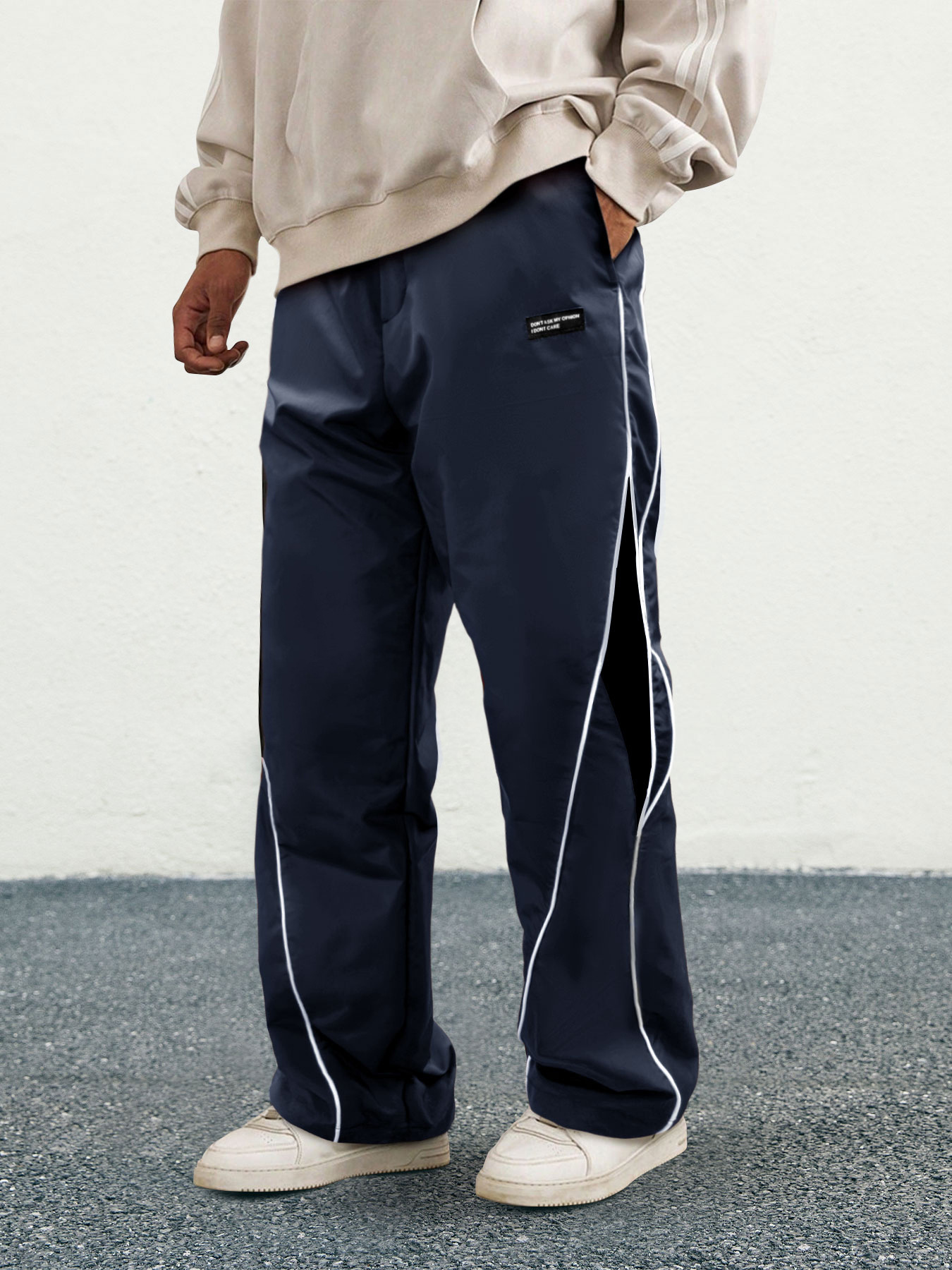 Relaxed-fit Straight-leg Athletic Pants 3 Relaxed-fit Straight-leg Athletic Pants - Image 3