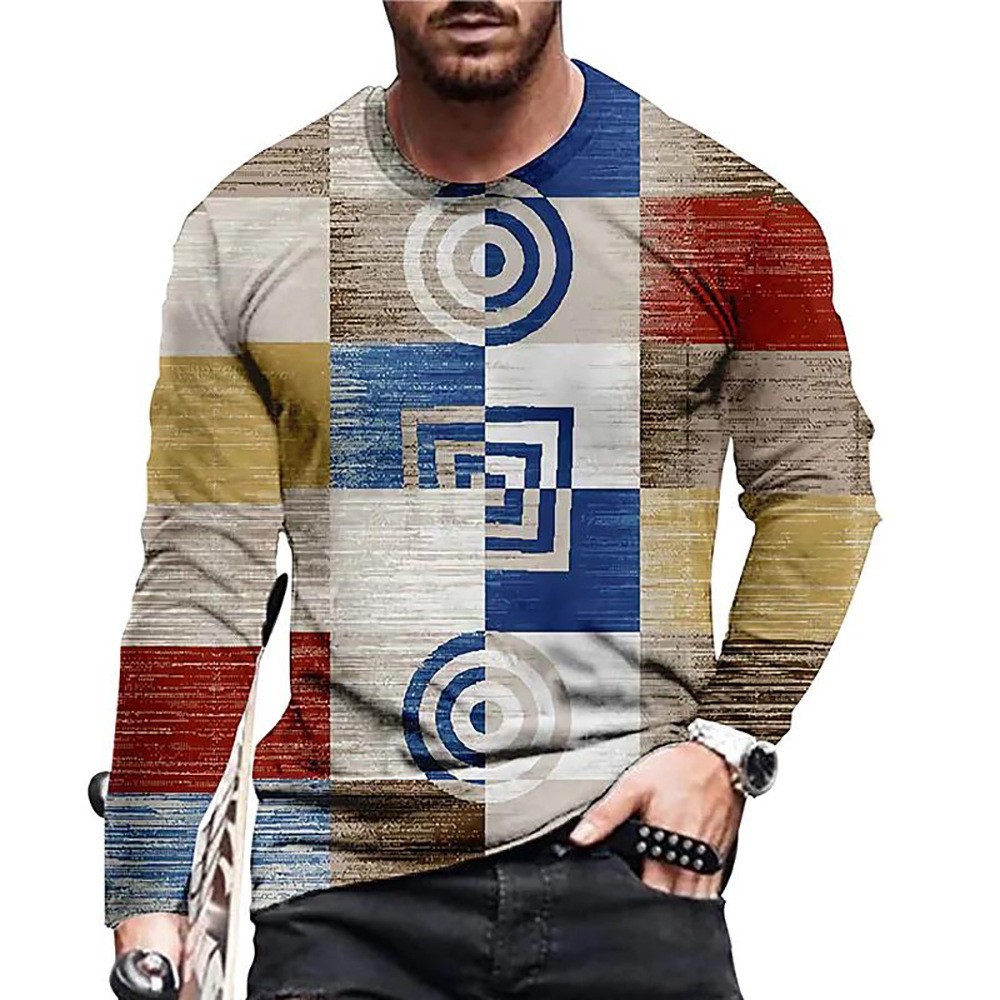 Men's Round Neck 3D Digital Printed T-shirt 2 Men's Round Neck 3D Digital Printed T-shirt - Image 2