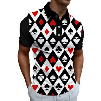 Men's 3D Digital-Print Geometric Short-Sleeve Shirt 5 Men's 3D Digital-Print Geometric Short-Sleeve Shirt - Image 5