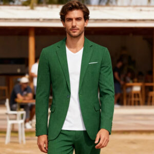 Men's Casual Solid Color Suit Jacket