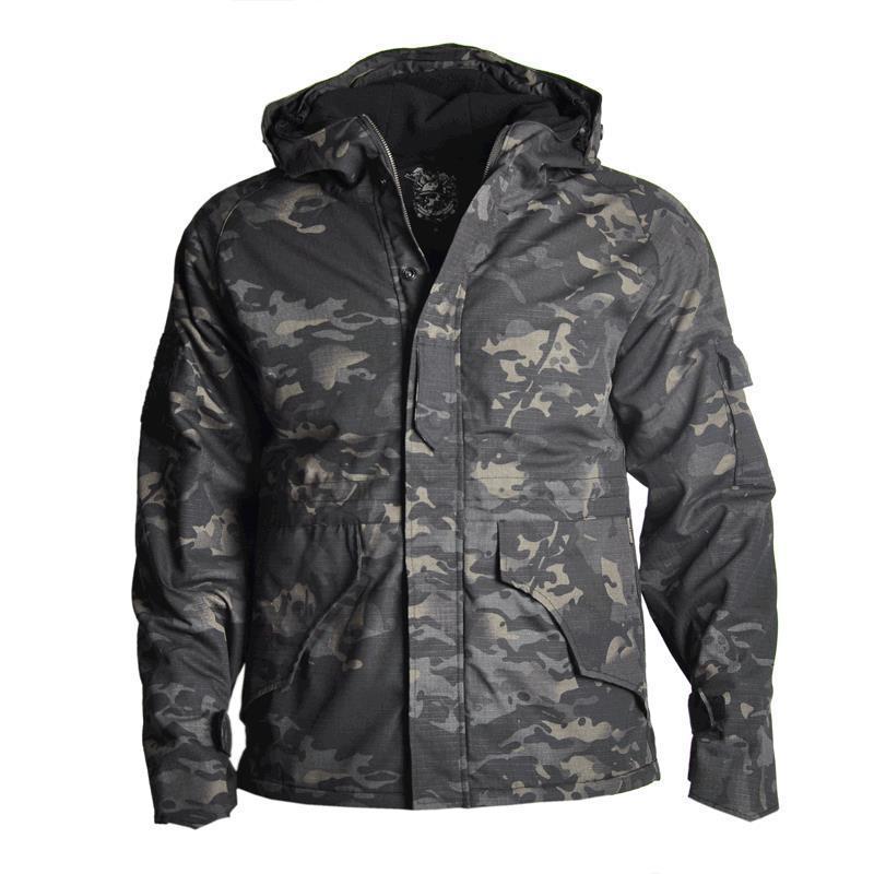 Men's Outdoor Tactical Camouflage Padded Windproof Hard shell Jacket 2 Men's Outdoor Tactical Camouflage Padded Windproof Hard shell Jacket - Image 2