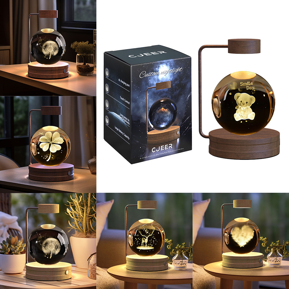 Crystal Ball Night Light USB Power 1 Crystal Ball Night Light USB Power