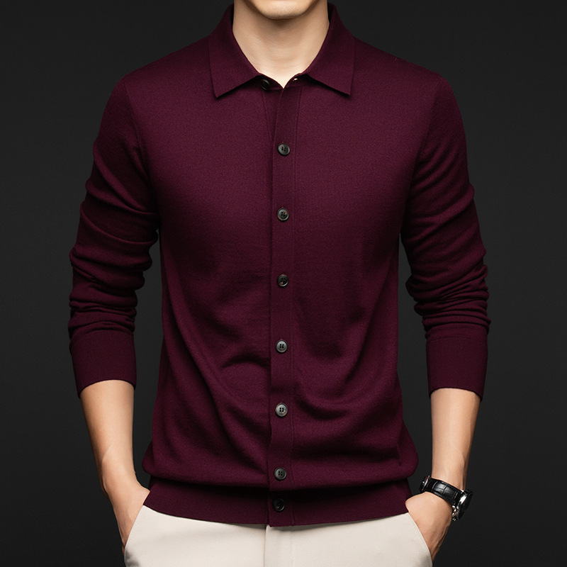 Men's Solid-color Wool Sweater 5 Men's Solid-color Wool Sweater - Image 5