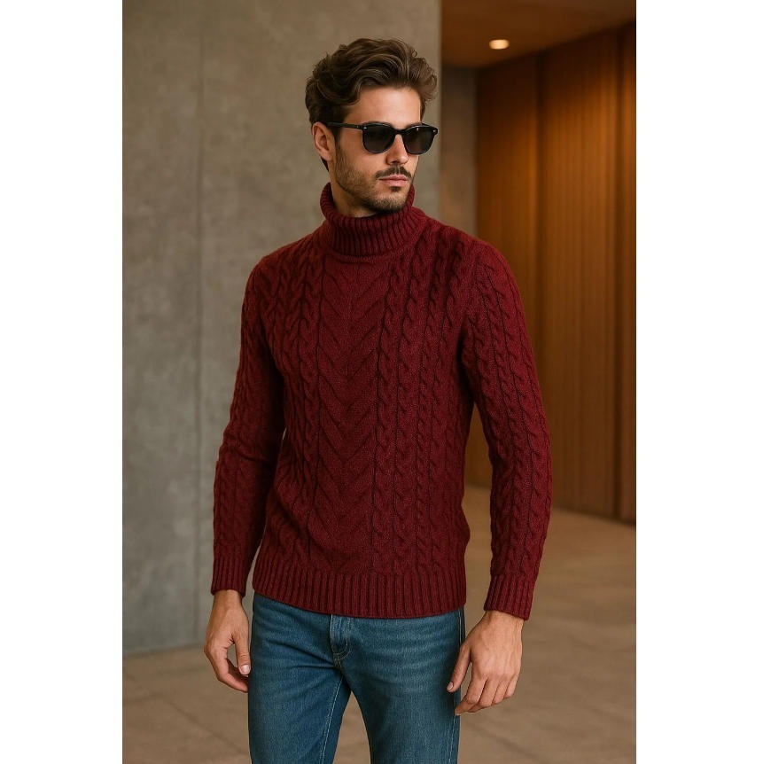 Men's Turtle neck Sweater 6 Men's Turtle neck Sweater - Image 6