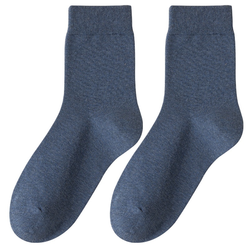 Men's Cotton Sweat-Absorbent Mid-Calf Socks 6 Men's Cotton Sweat-Absorbent Mid-Calf Socks - Image 6
