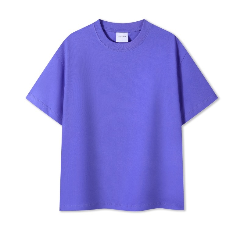 Men's Solid-color Round-neck T-shirt 2 Men's Solid-color Round-neck T-shirt - Image 2