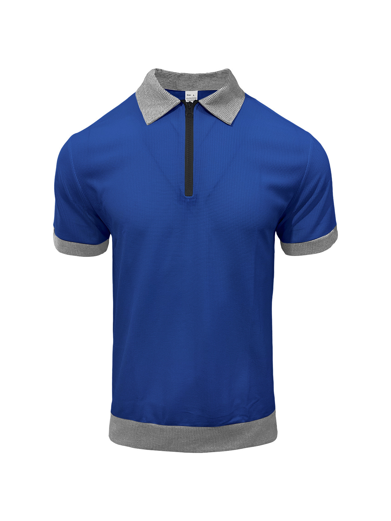 Lapel Collar And Short Sleeves Polo Shirt 3 Lapel Collar And Short Sleeves Polo Shirt - Image 3