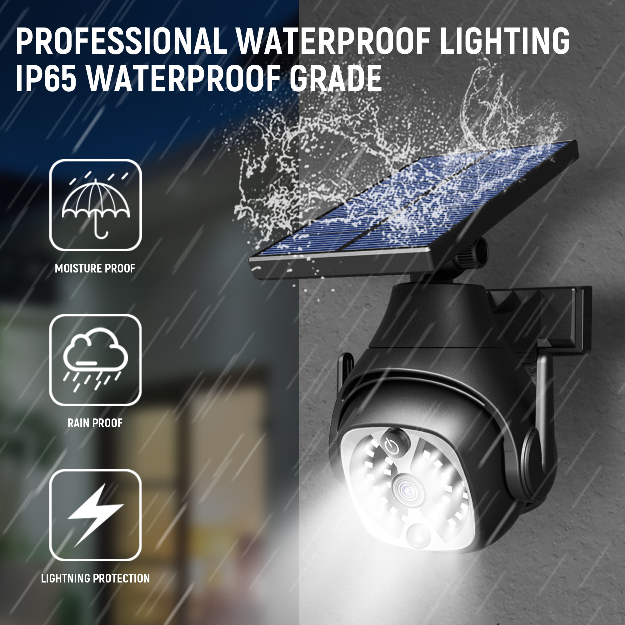 Solar Powered Waterproof Outdoor Courtyard Lights 9 Solar Powered Waterproof Outdoor Courtyard Lights - Image 9