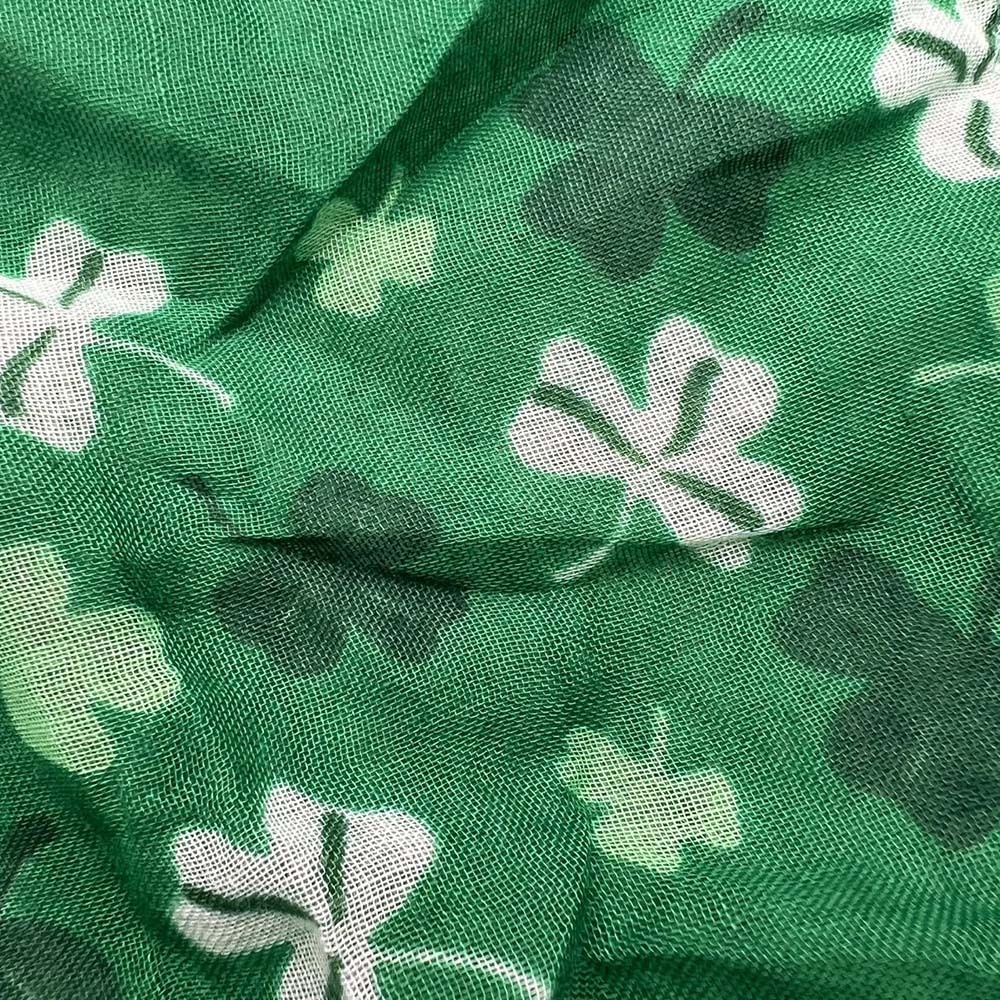 2pcs Olive Skinny Printed Scarf For Women & Men 4 2pcs Olive Skinny Printed Scarf For Women & Men - Image 4