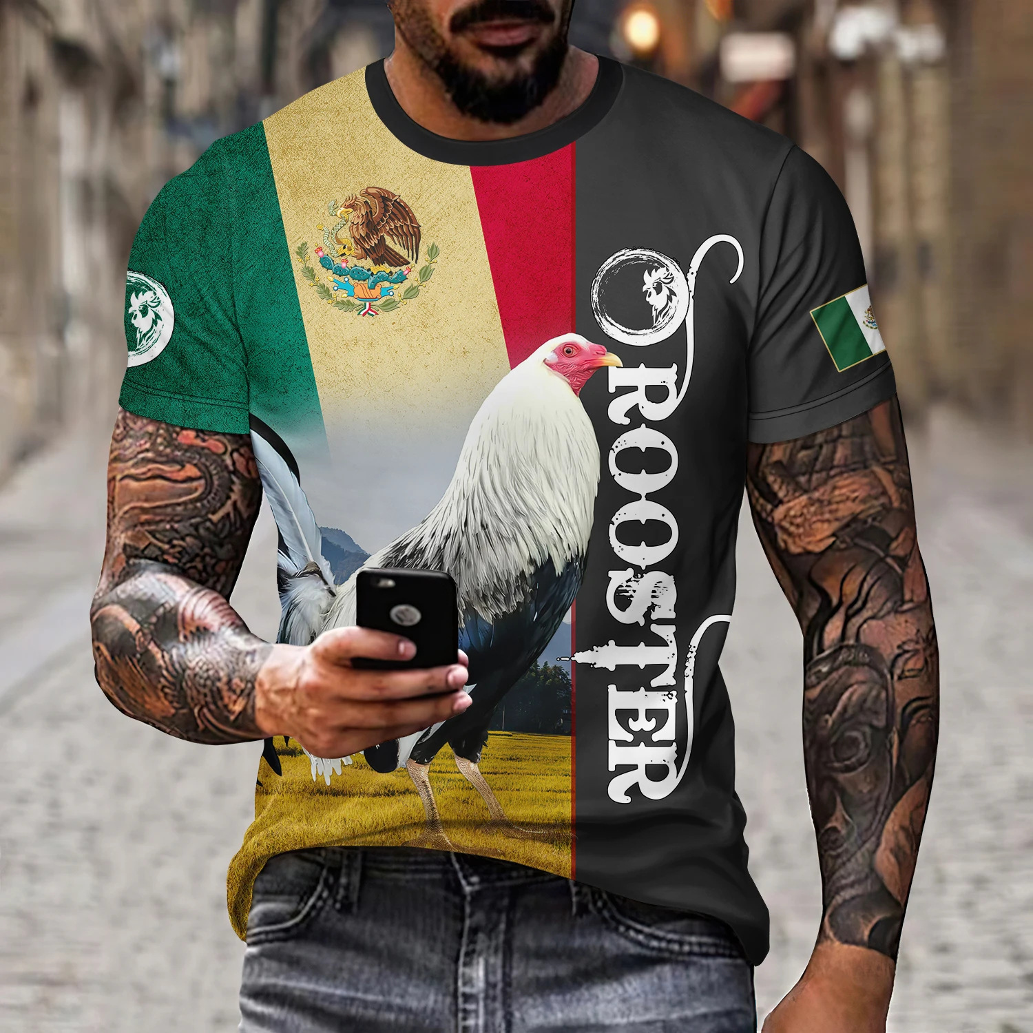 Round Neck Men's Short Sleeve T-shirt 6 Round Neck Men's Short Sleeve T-shirt - Image 6