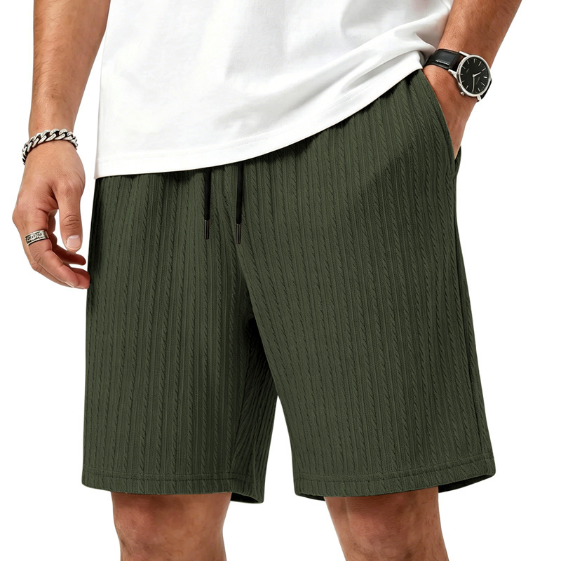 Jacquard Stretchable Loose-fit Shorts 6 Jacquard Stretchable Loose-fit Shorts - Image 6