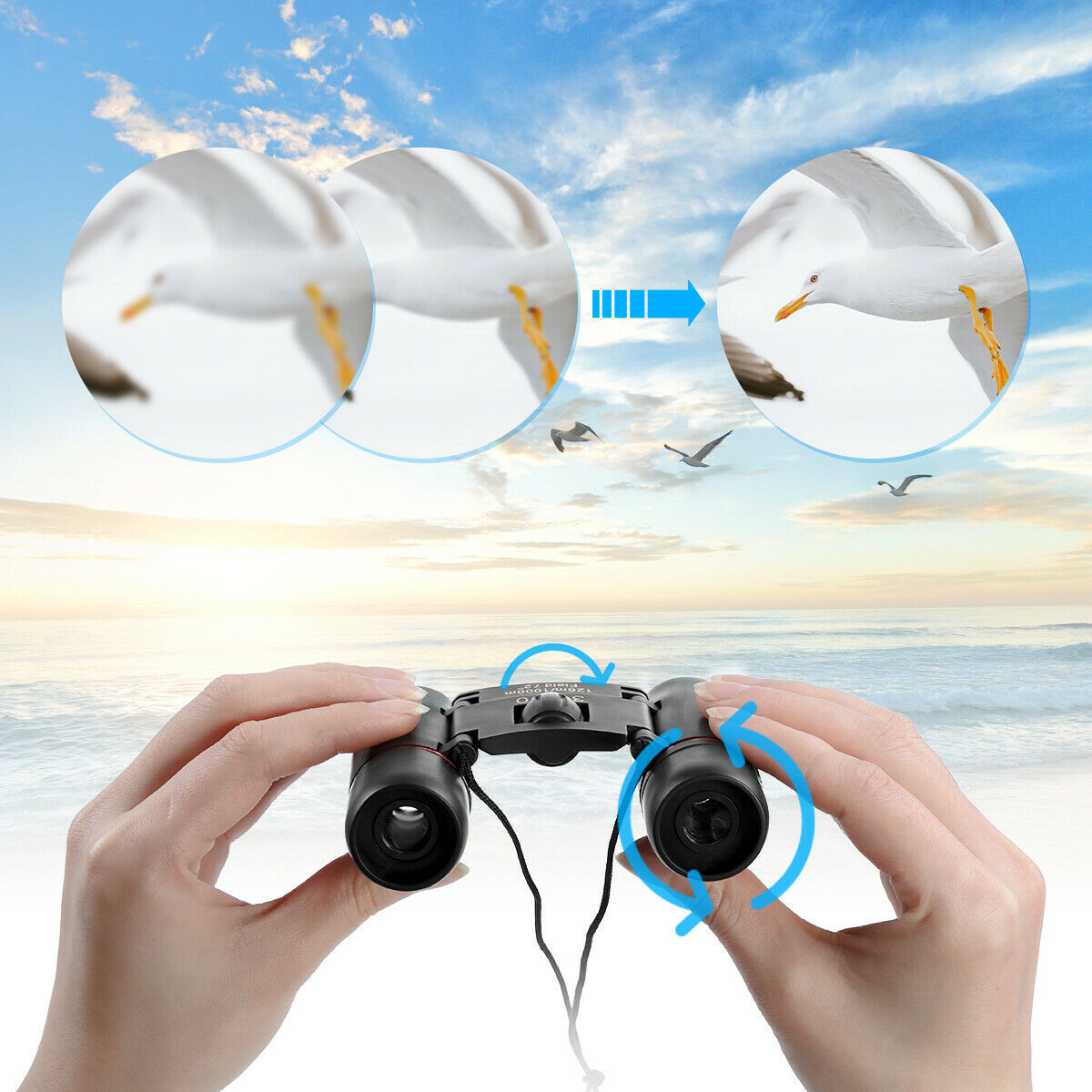 Binoculars 30x60 Zoom Mini Folding Compact Telescope 10 Binoculars 30x60 Zoom Mini Folding Compact Telescope - Image 10