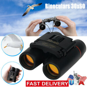 Binoculars 30x60 Zoom Mini Folding Compact Telescope