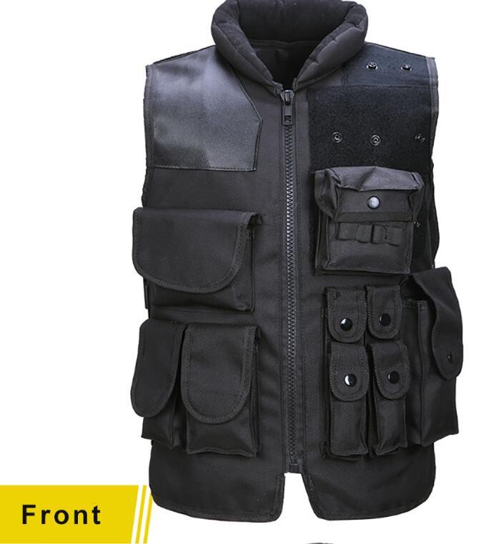 Tactical Vest Black Mens Military Hunting Vest 4 Tactical Vest Black Mens Military Hunting Vest - Image 4