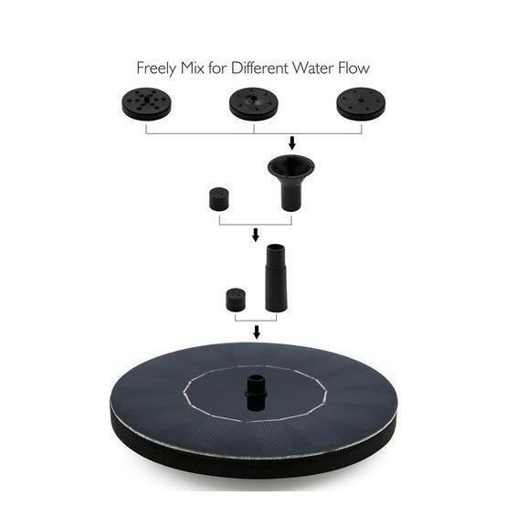 Solar Water Mercury Garden Miniature Floating Fountain 7 Solar Water Mercury Garden Miniature Floating Fountain - Image 7