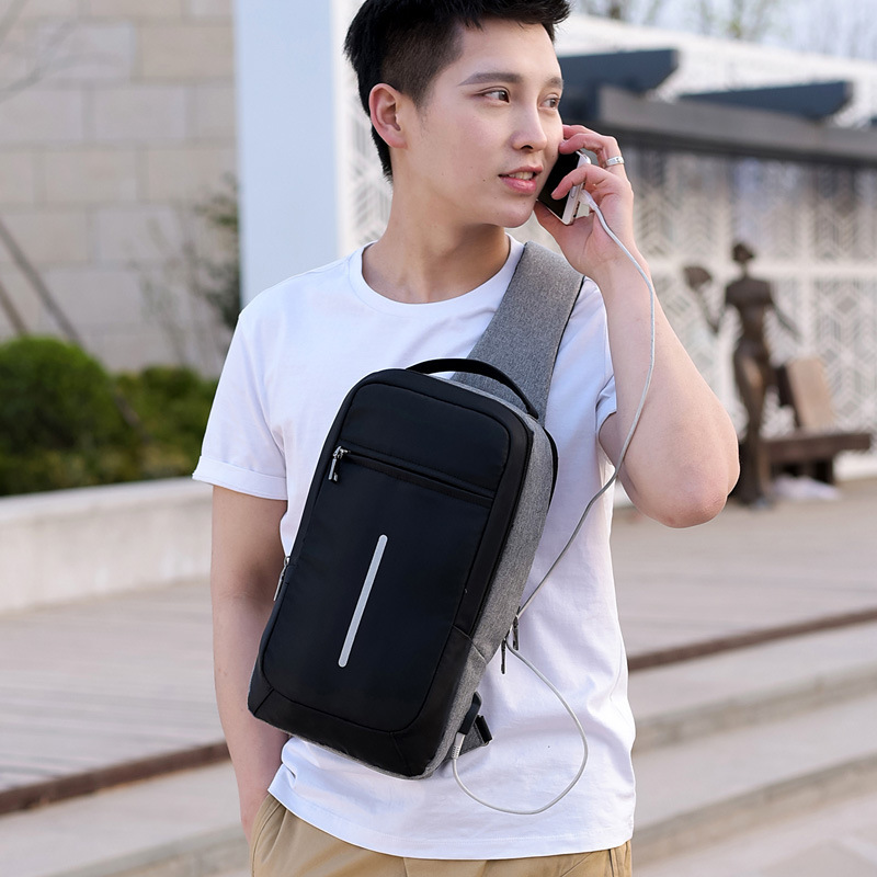 Anti-theft USB Charging Chest Bag 5 Anti-theft USB Charging Chest Bag - Image 5